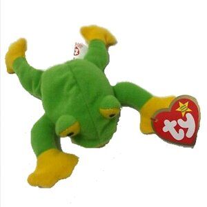 Vintage 1999 McDonald's Ty Smoochy the Frog #3 NEW package Teeny Beanie‎ Babies